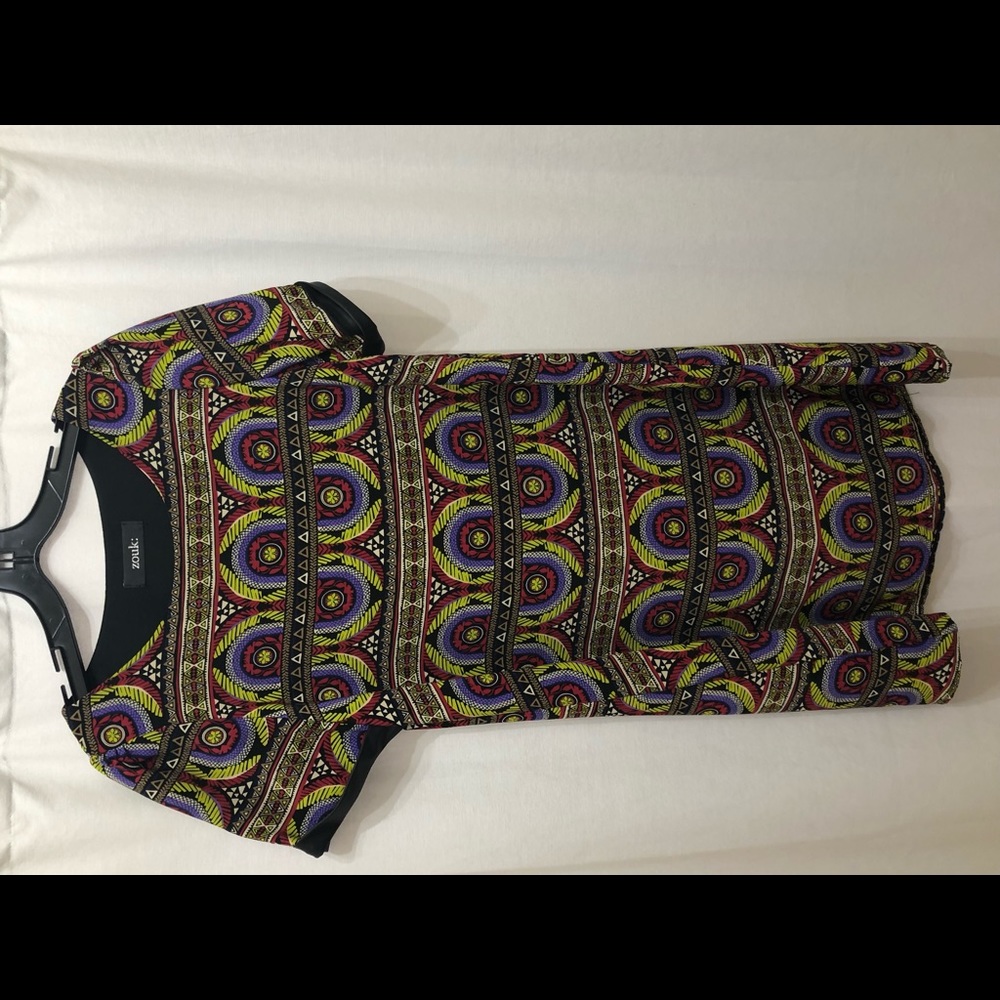 Multi colored tunic dress